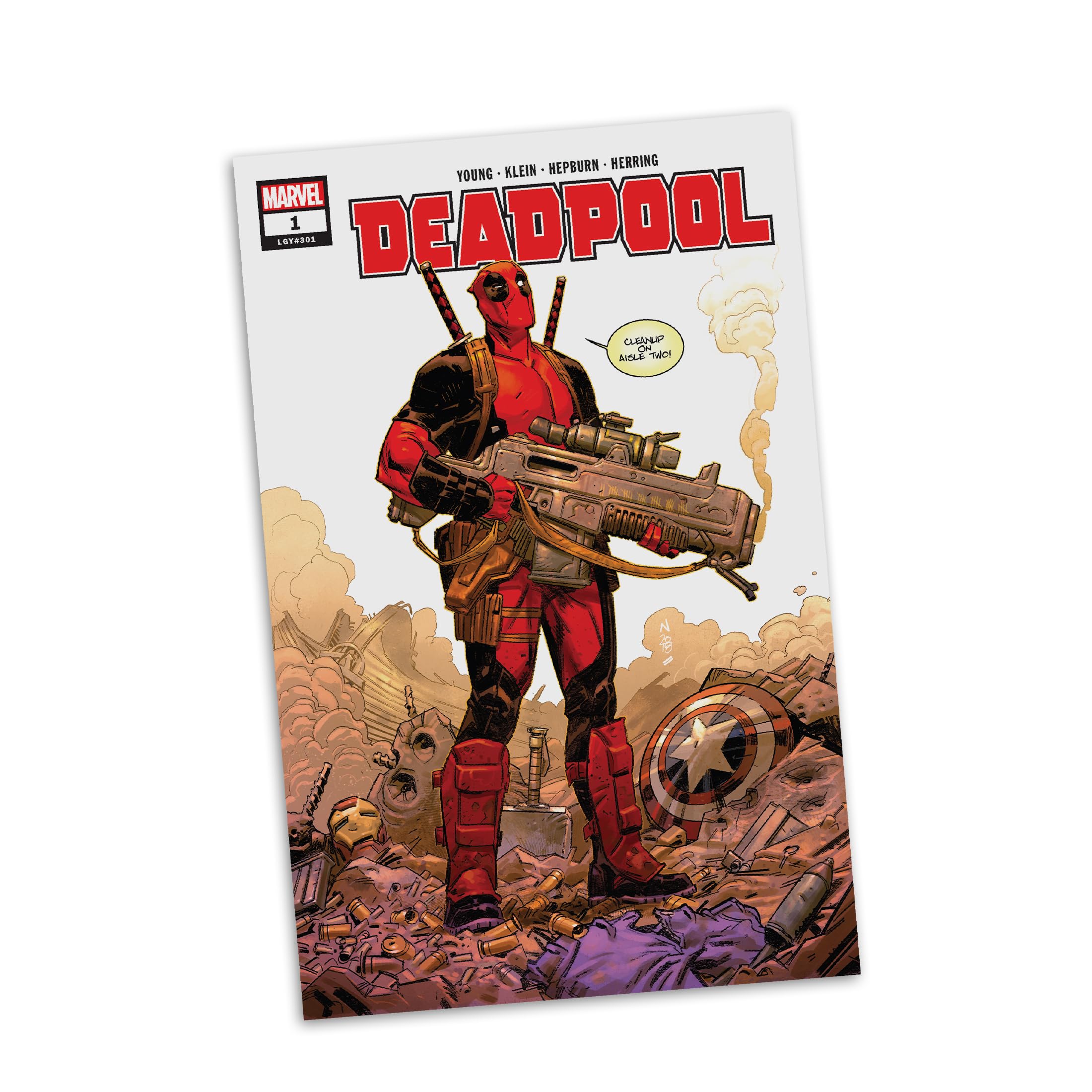 McFarlane Marvel Deadpool 1:6 statua con scena e fumetto #1