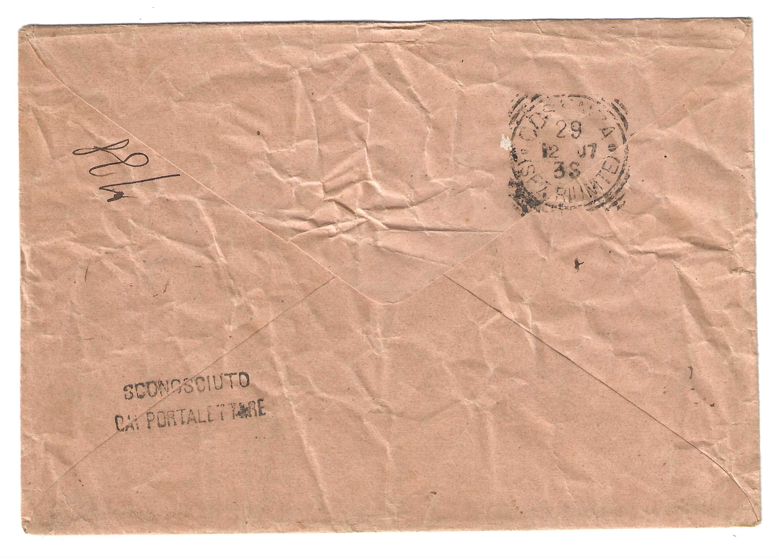 TS Collezionismo Filatelia Regno Italia 1901 busta raccomandata Cosenza