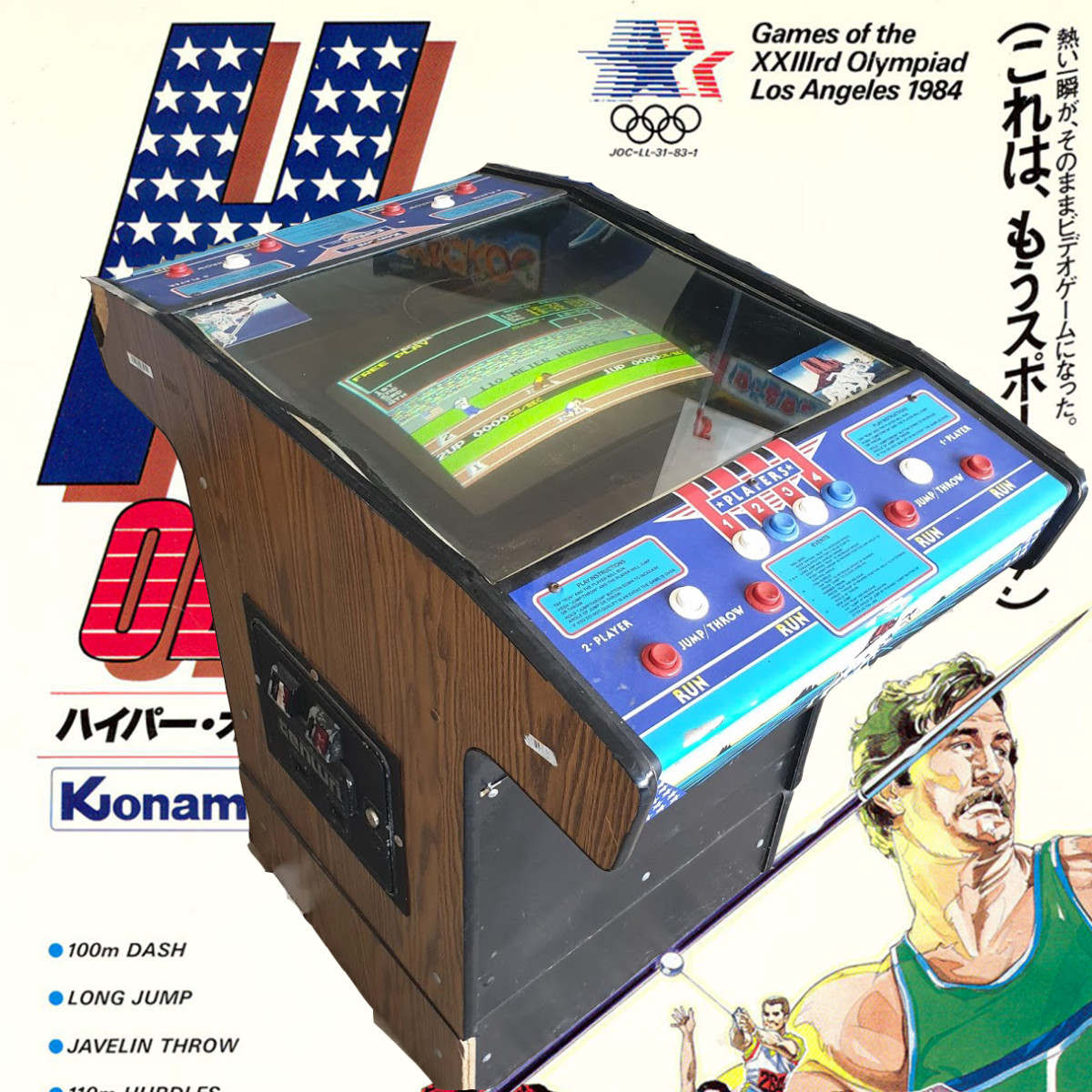 Arcade Story Arcade Track & Field 1983 Cabinato Cocktail Olimpico