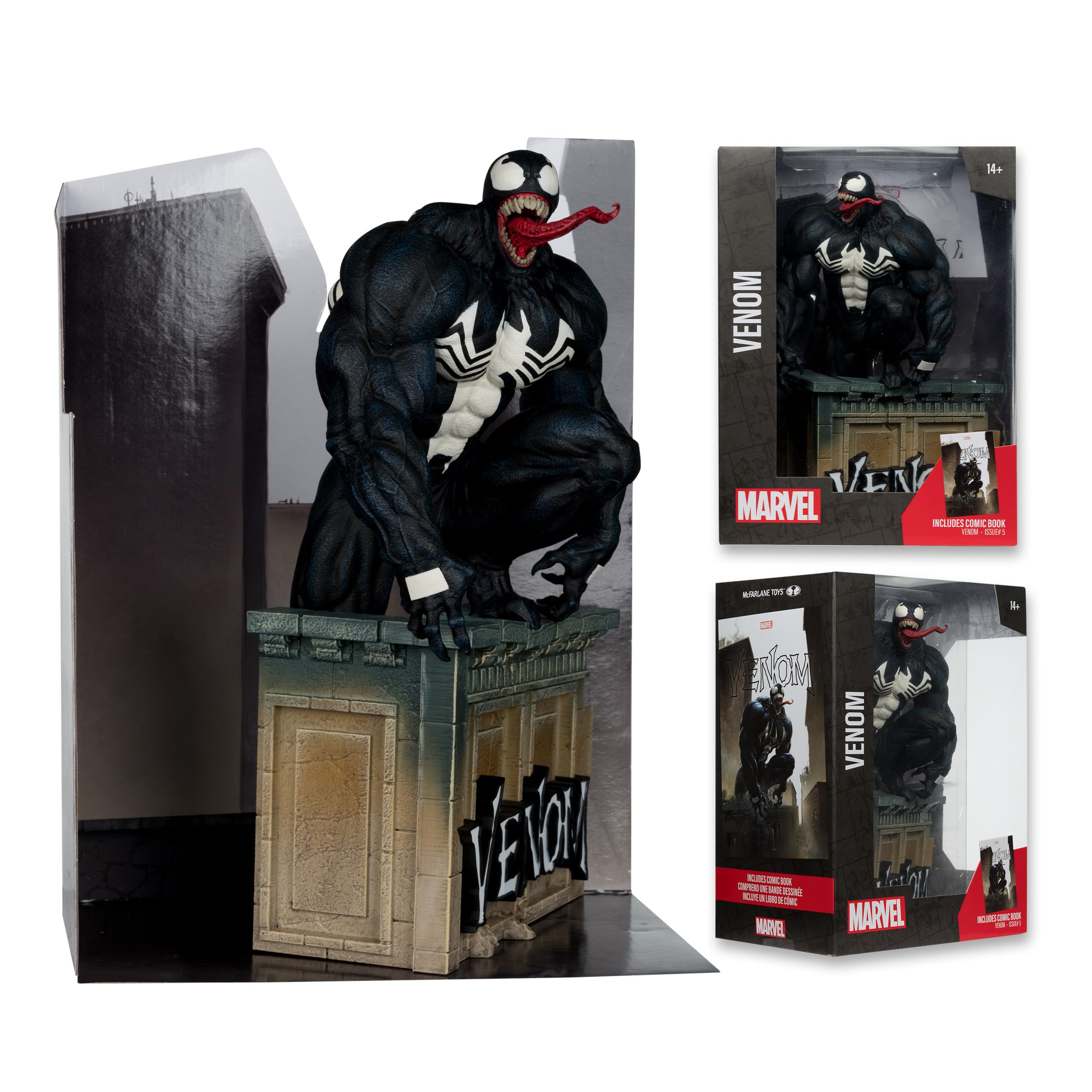 McFarlane Marvel Venom #5 figure 1:6 con fumetto