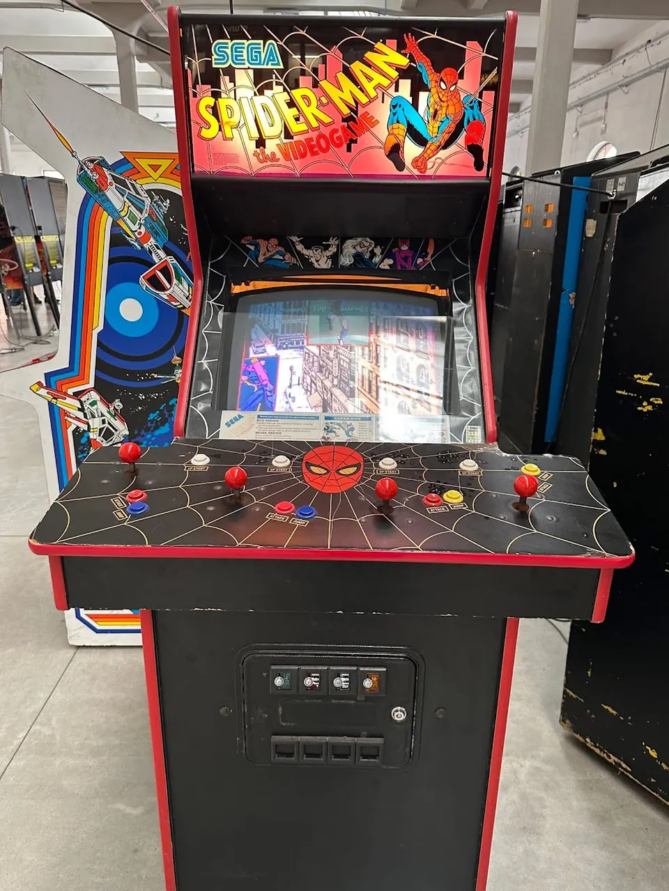 Arcade Story Anni 90 Spider-Man The Video Game cabinato 4 giocatori