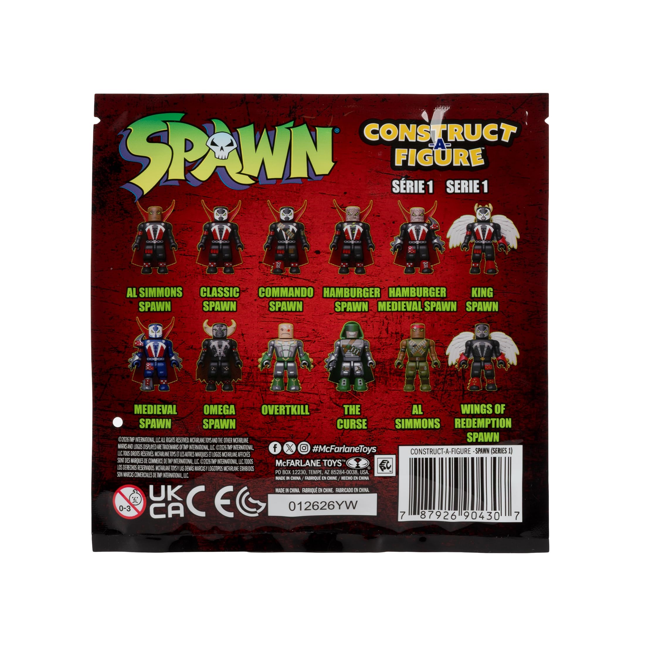 McFarlane Spawn blind bag mini figure 5 cm serie 1 da assemblare