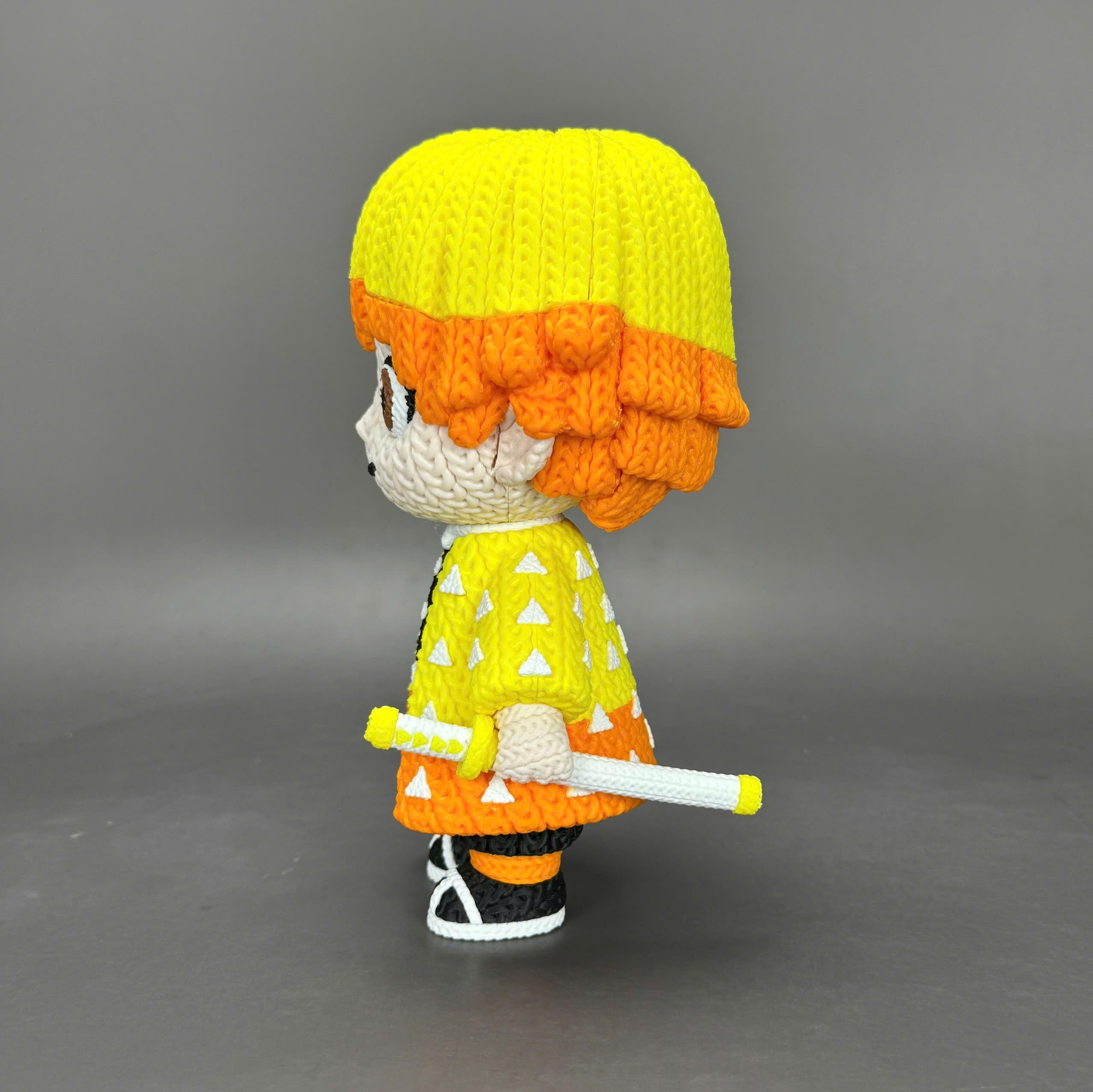 L'Atelier di Zelda Stampe Incantate Zenitsu statua crochet PLA Demon Slayer