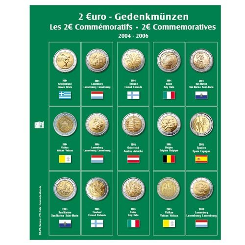 SAFE 7341-1 Foglio Monete Premium 2 Euro Prestampato