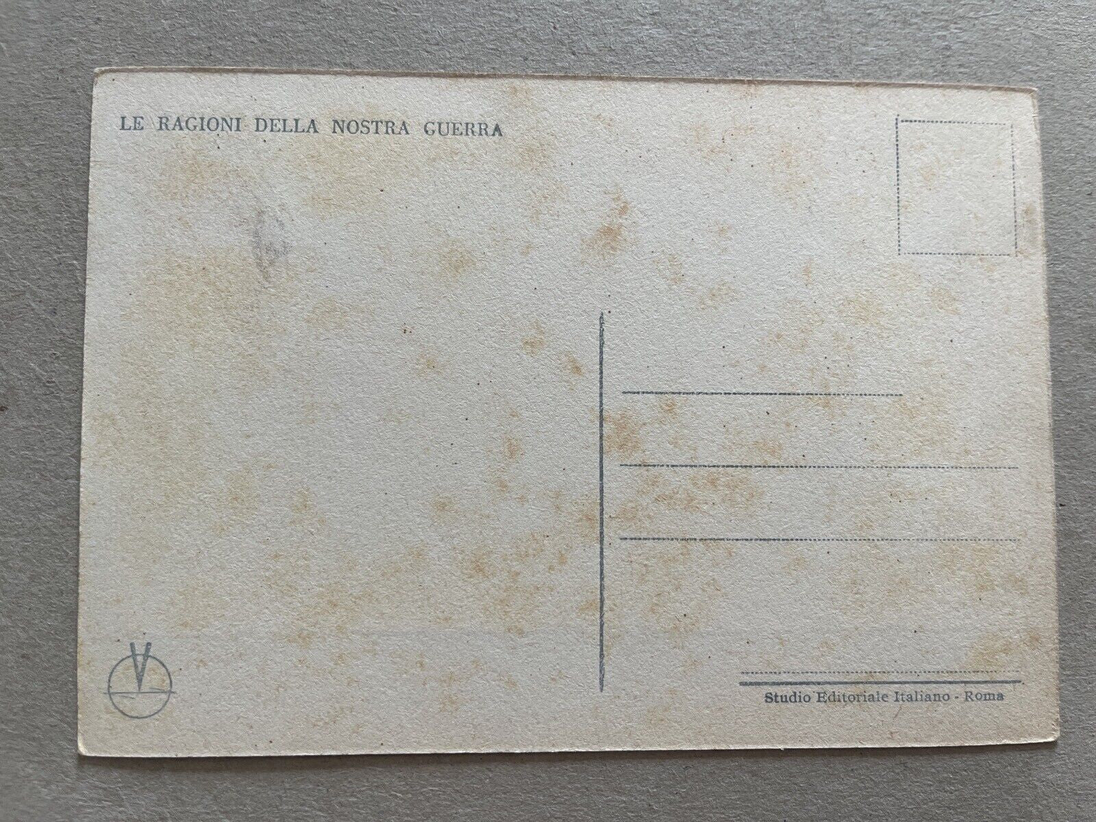 TS Militaria Cartolina WWII Tradimento Versailles non viaggiata vintage