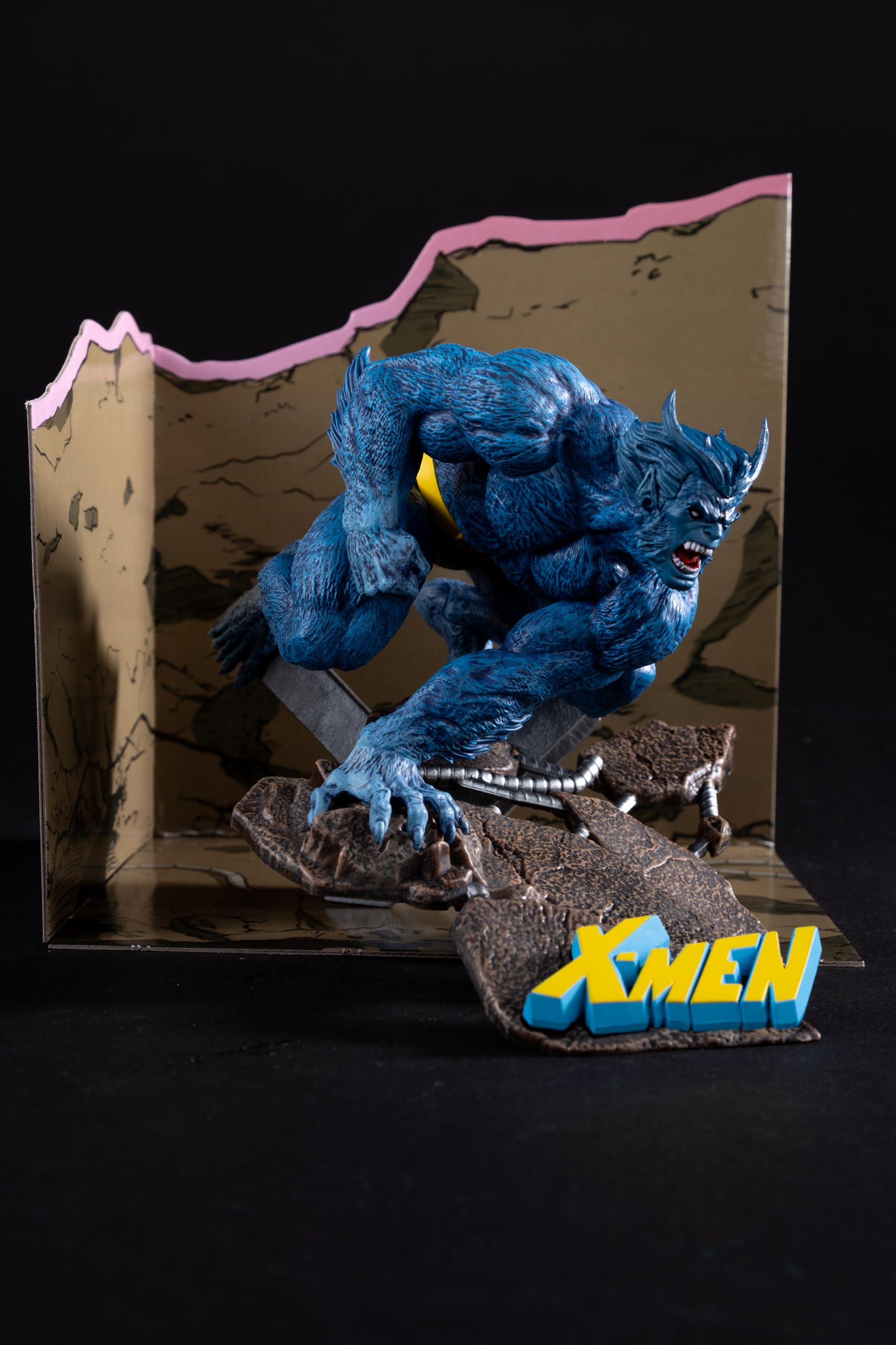 McFarlane Marvel Beast statua 1:10 con scena X-Men #1