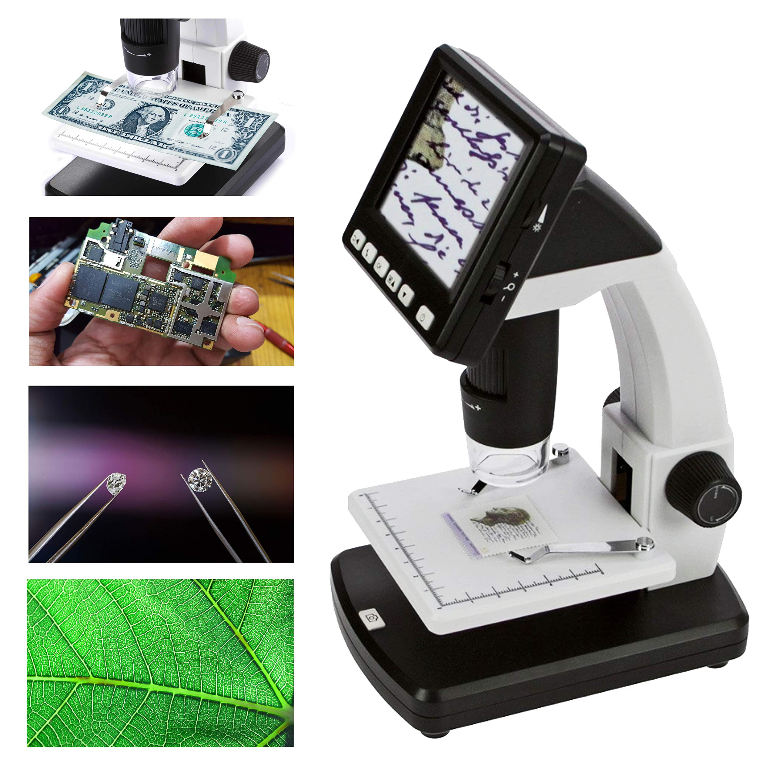 Safe 9755 Microscopio Digitale LCD 10-500x 8 LED