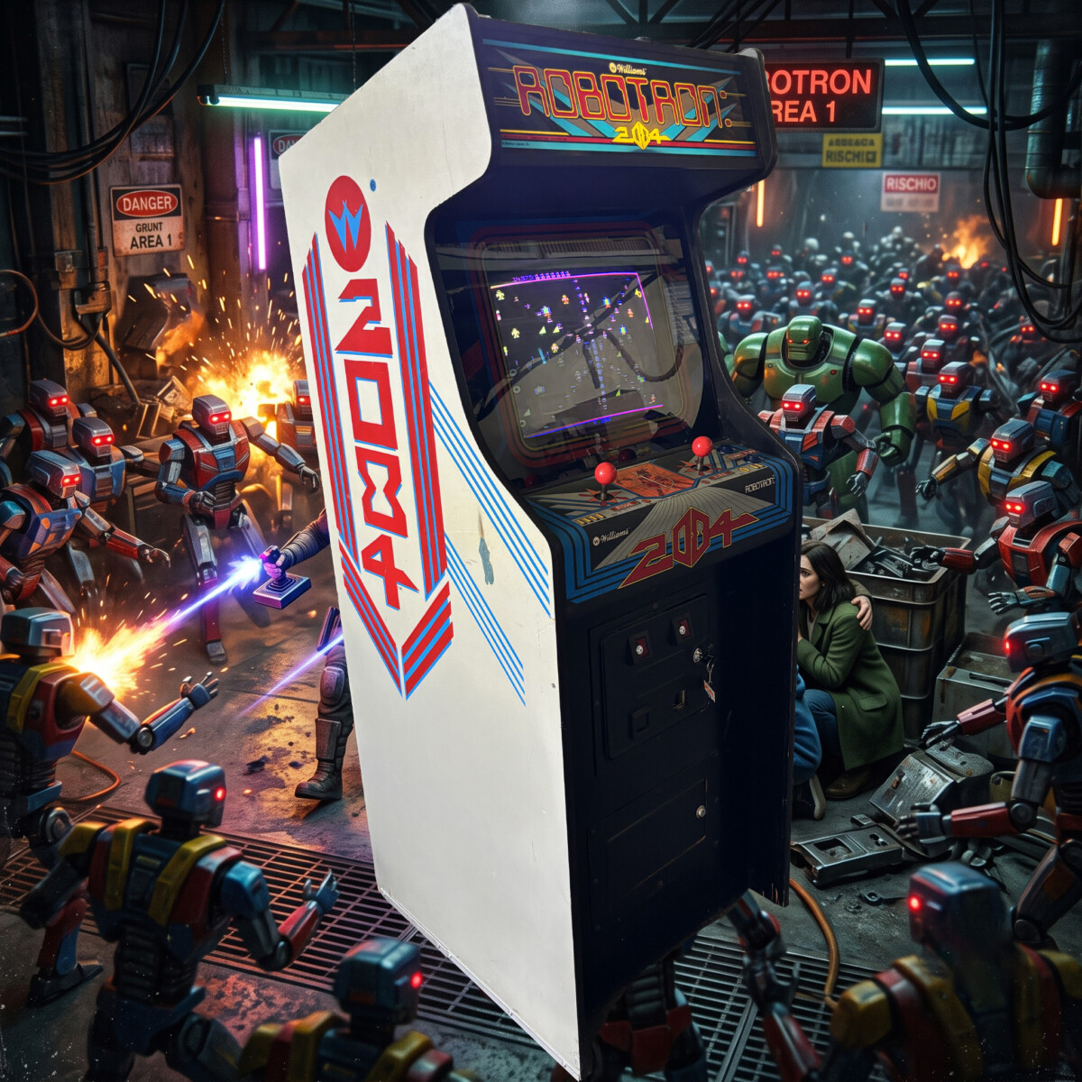 Arcade Story Leggende Arcade Robotron 2084 Williams cabinato 1982