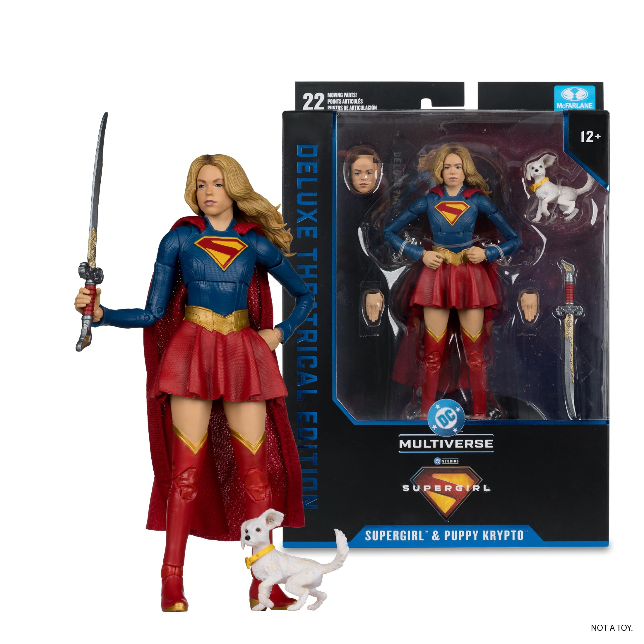 McFarlane Supergirl Movie Supergirl Krypto action figure 18 cm