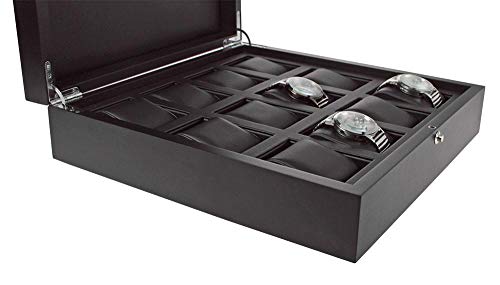 Safe Uhren Schmuck 252 portaorologi legno 12 orologi antracite