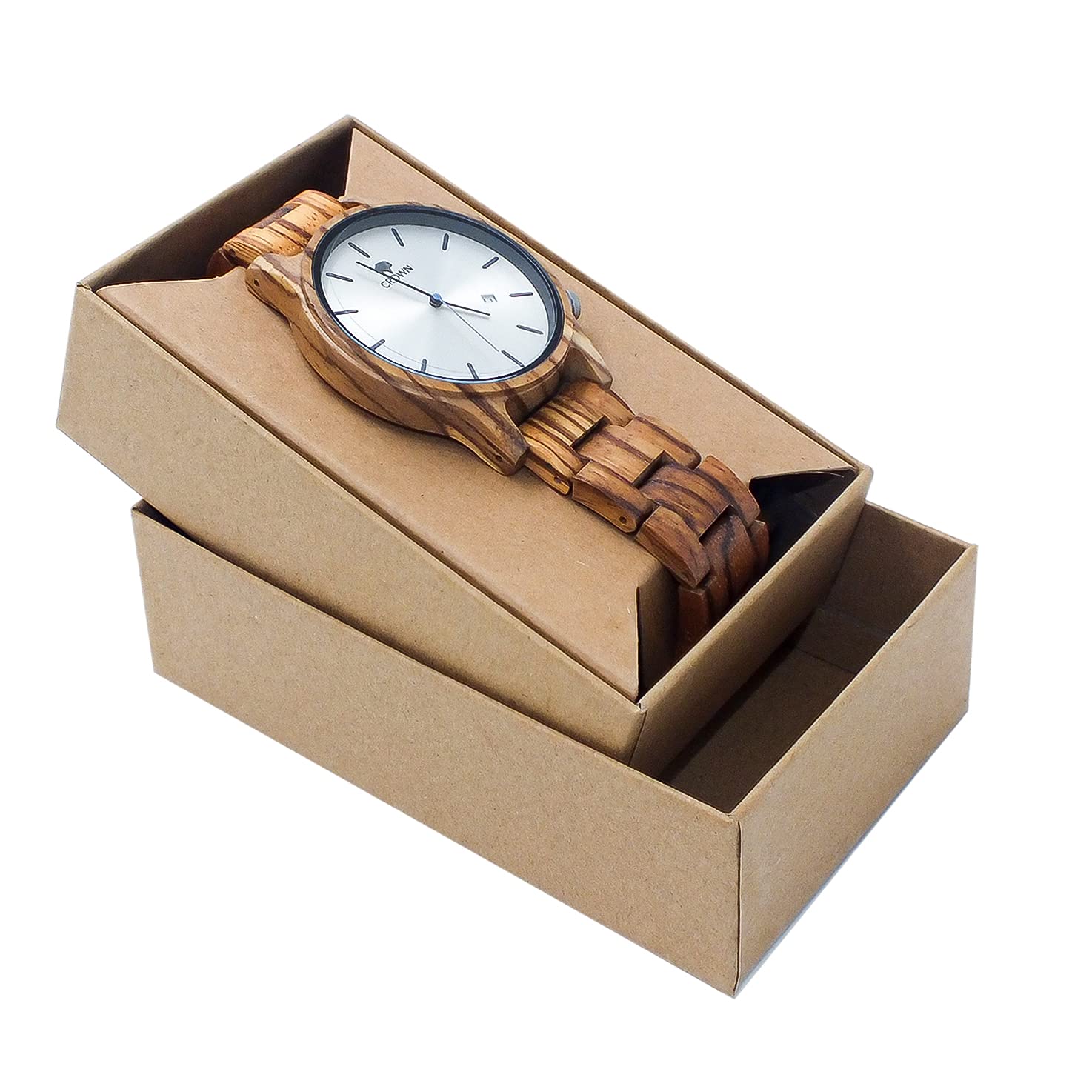Safe Crown Orologio in Legno Uomo Zandel 40 mm Quarzo