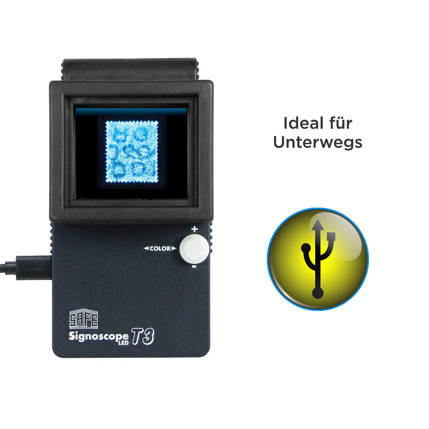 SAFE 9893 Signoscope T3 rilevatore filigrane LED 8 colori