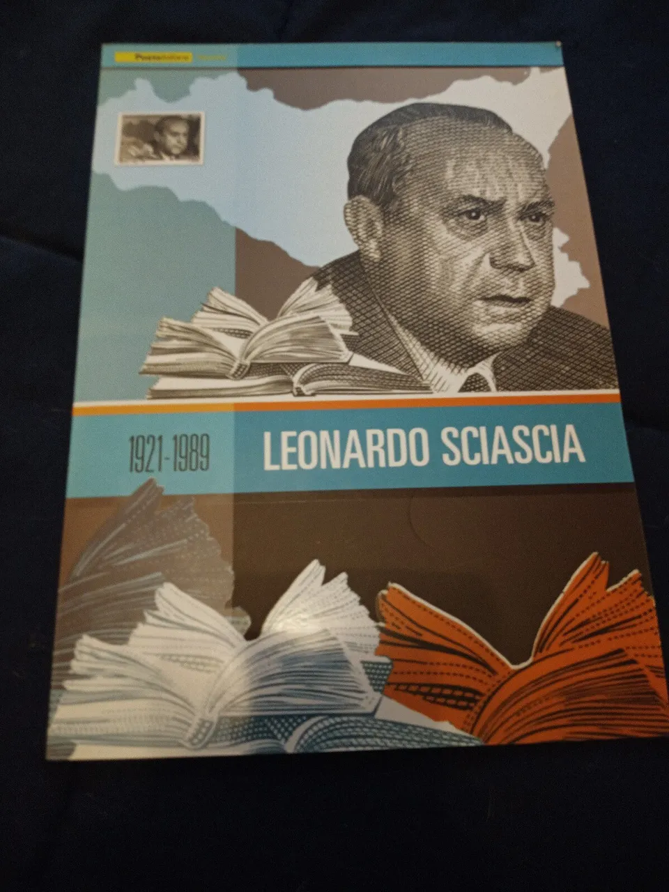 TS Collezionismo Filatelia Folder Leonardo Sciascia 2021 Completo