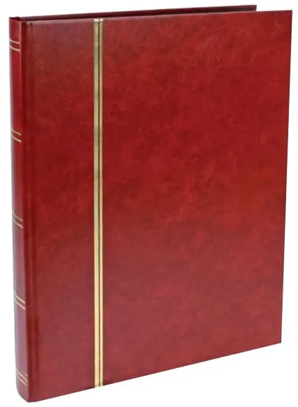 Safe Album Francobolli 32 Pagine Nere Effetto Pelle Dorature