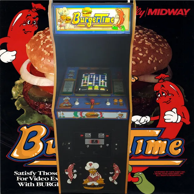 Arcade Story Arcade BurgerTime 1982 cabinato Data East Pepper