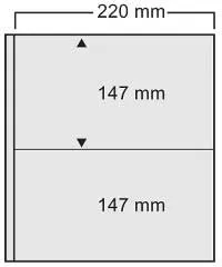 Safe 452 Fogli Compact A4 2 Strisce 10 Pezzi Francobolli