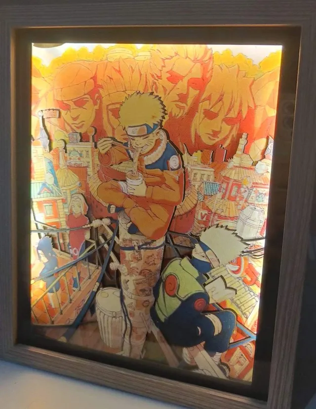 L'Atelier di Zelda Mondi di Luce Naruto Uzumaki lightbox Hokage