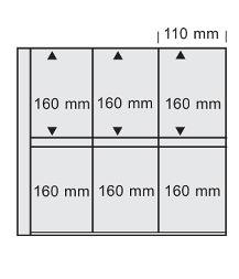 Safe Zubehör 1016 PA Fogli per Documenti 5 pz Trasparenti