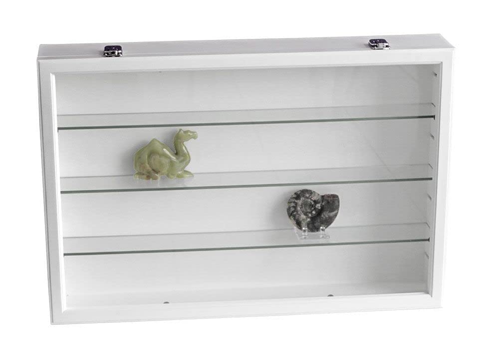 Safe MAXI vetrina legno bianca vetro da collezione