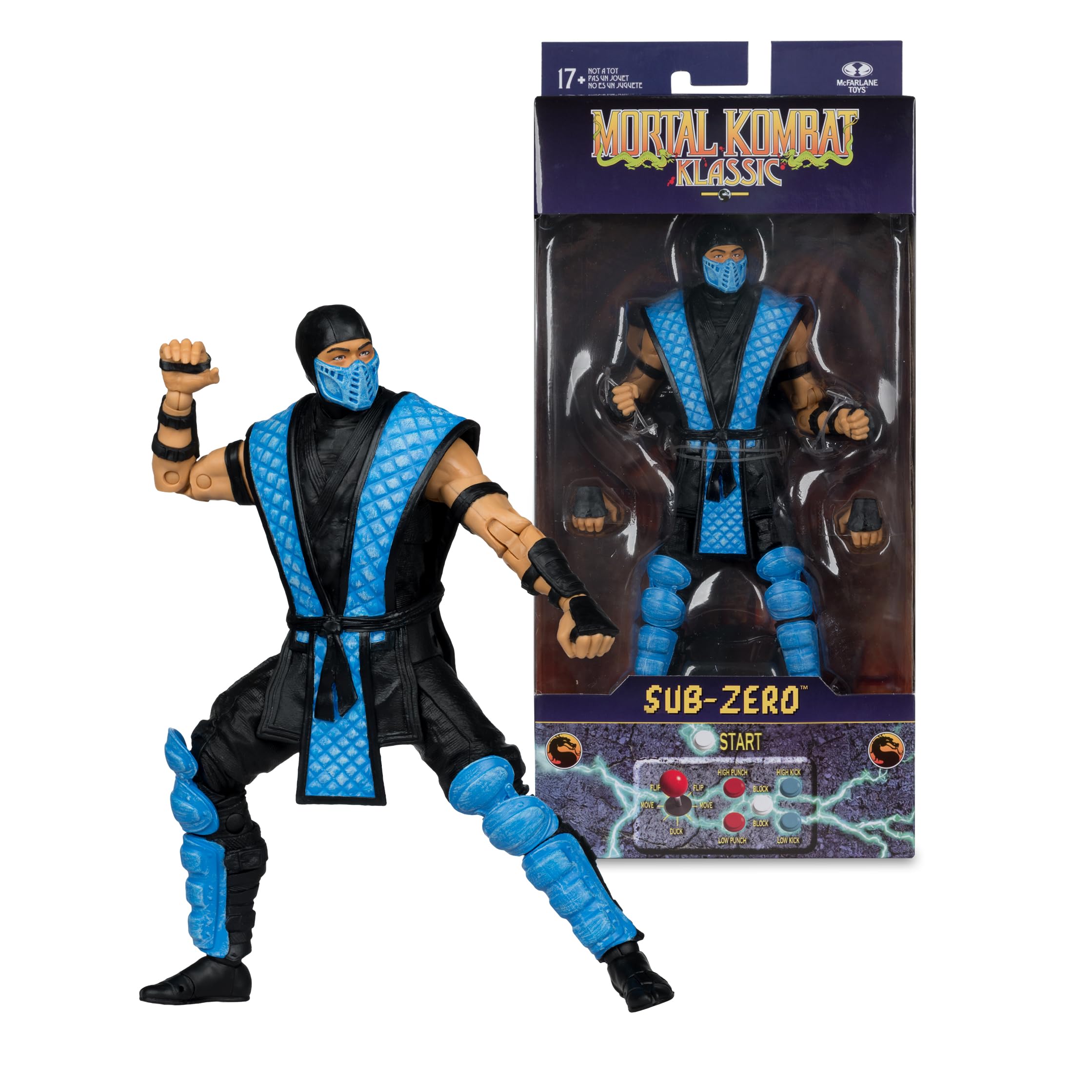 McFarlane Mortal Kombat Klassic Sub-Zero action figure 7" 17,8 cm