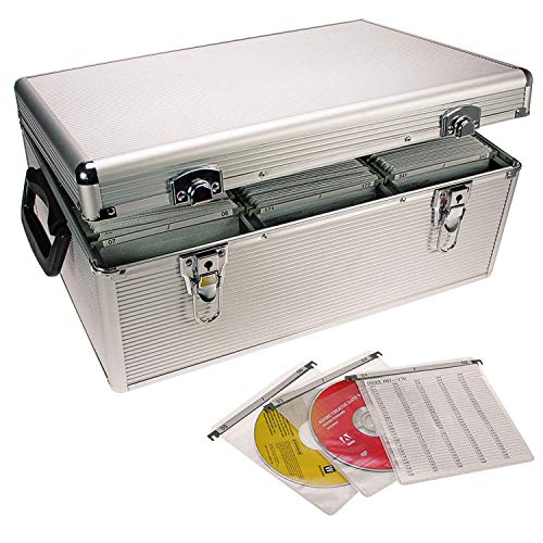 Safe 216 Valigetta Alluminio 510 CD DVD con Serratura
