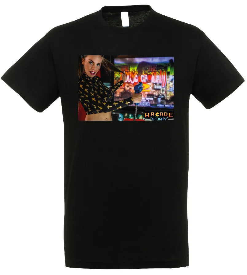Arcade Story Magliette House Of The Dead 2 maglietta nera cotone