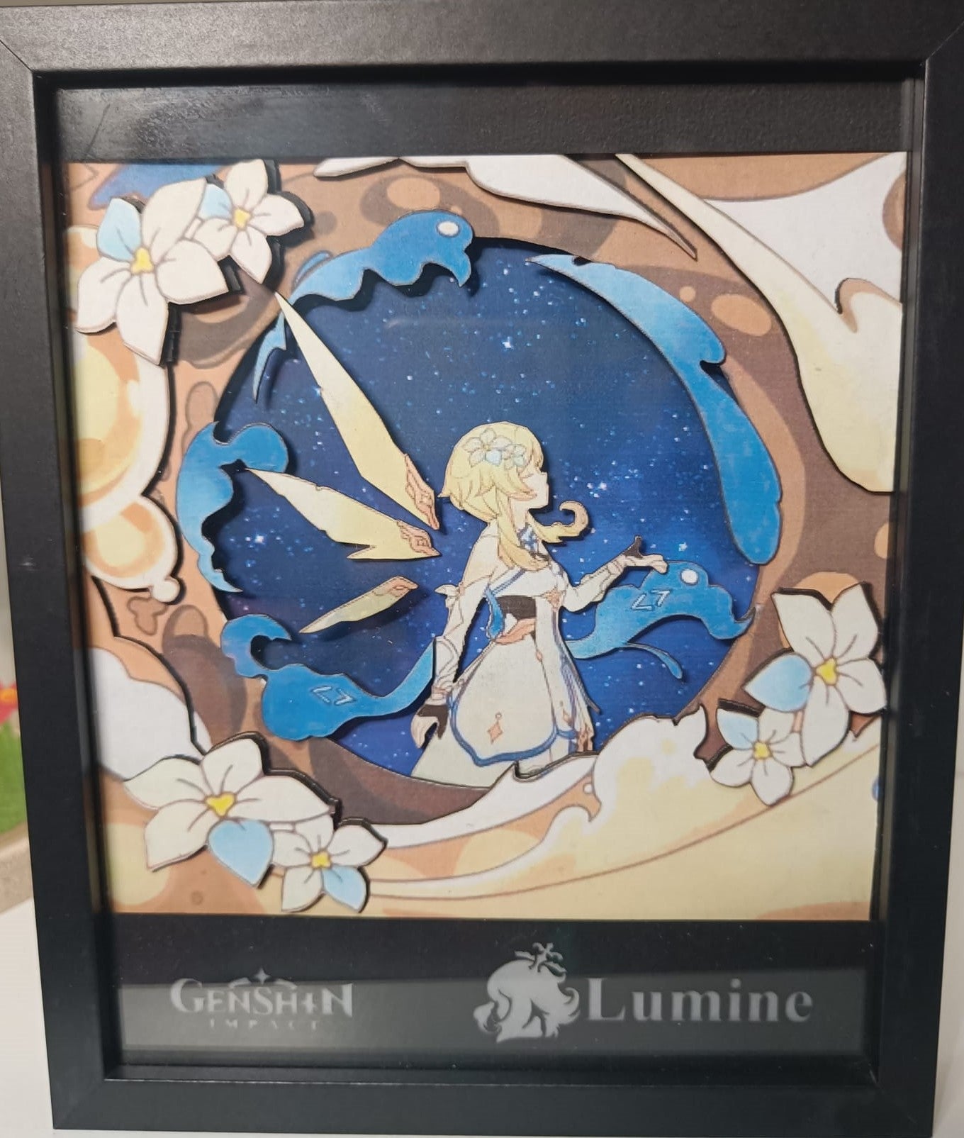 L'Atelier di Zelda Mondi di Luce Genshin Lumine lightbox LED numerata