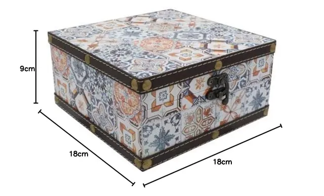 Safe Sammelboxen scrigno tesoro legno moresco matrimonio 18,5 cm