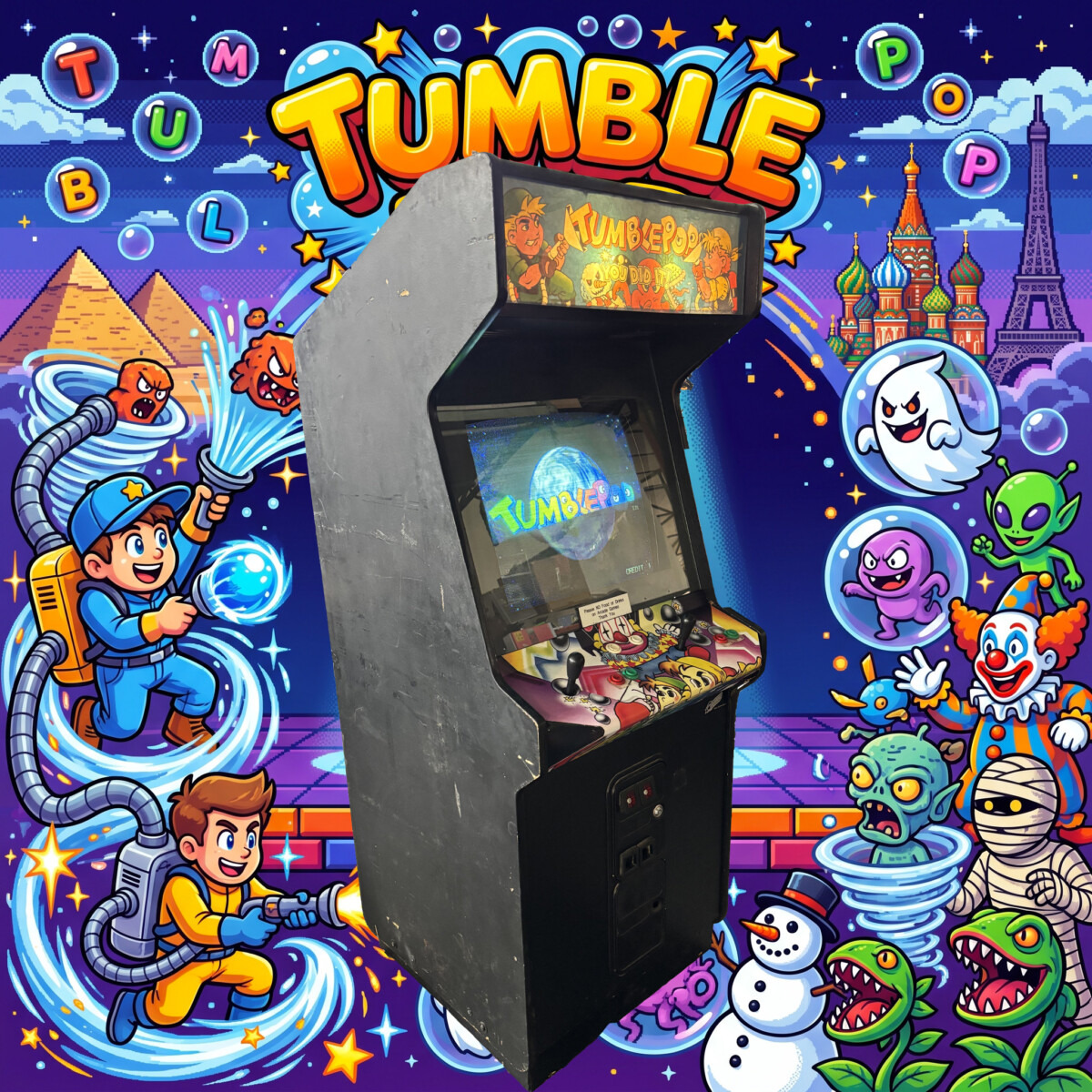 Arcade Story Arcade Tumblepop 1991 cabinato platform cooperativo