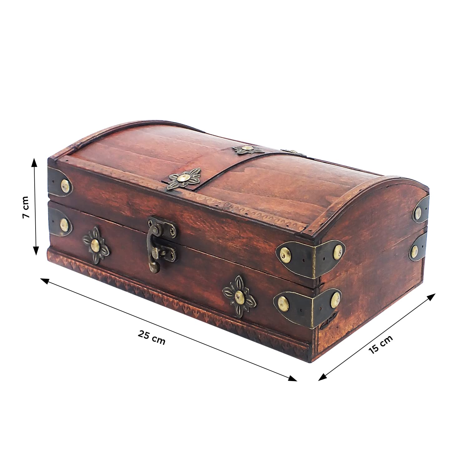 Safe Group Sammelboxen Scrigno Bauletto Legno 25x15x9 cm Tesoro
