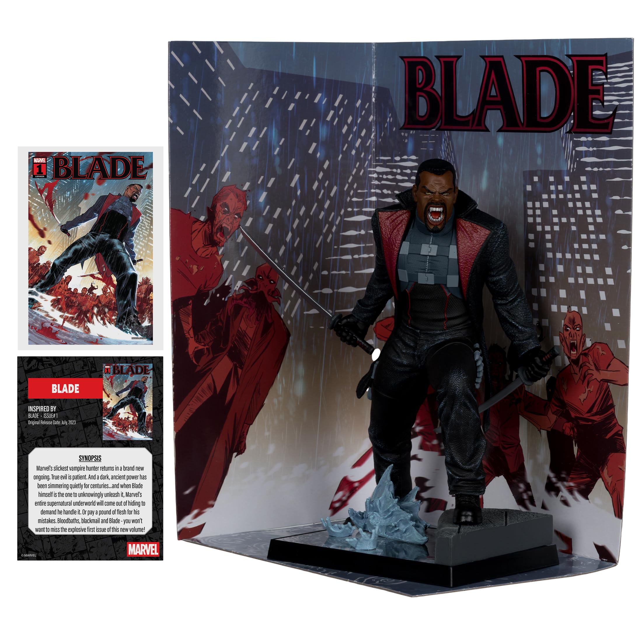McFarlane Marvel statua Blade #1 scala 1/6 con scena