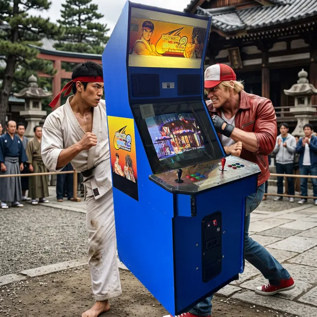 Arcade Story Picchiaduro Capcom vs SNK 2 cabinato Big Blue