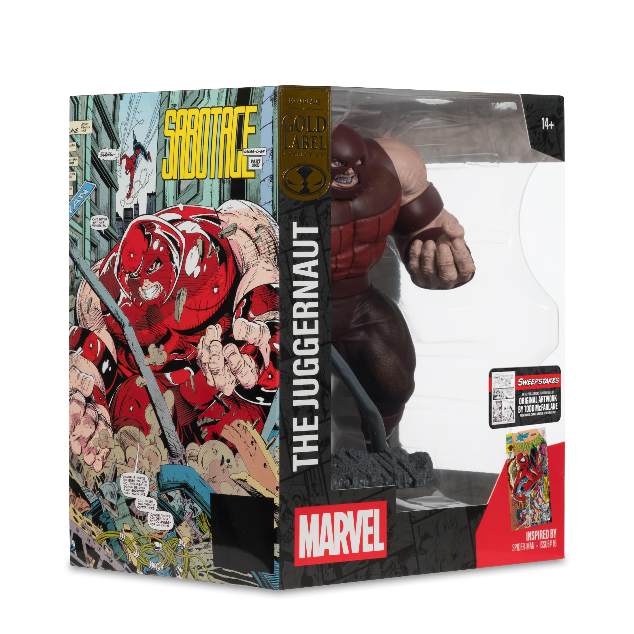 McFarlane Marvel Juggernaut 1:10 action figure Gold Label con scena