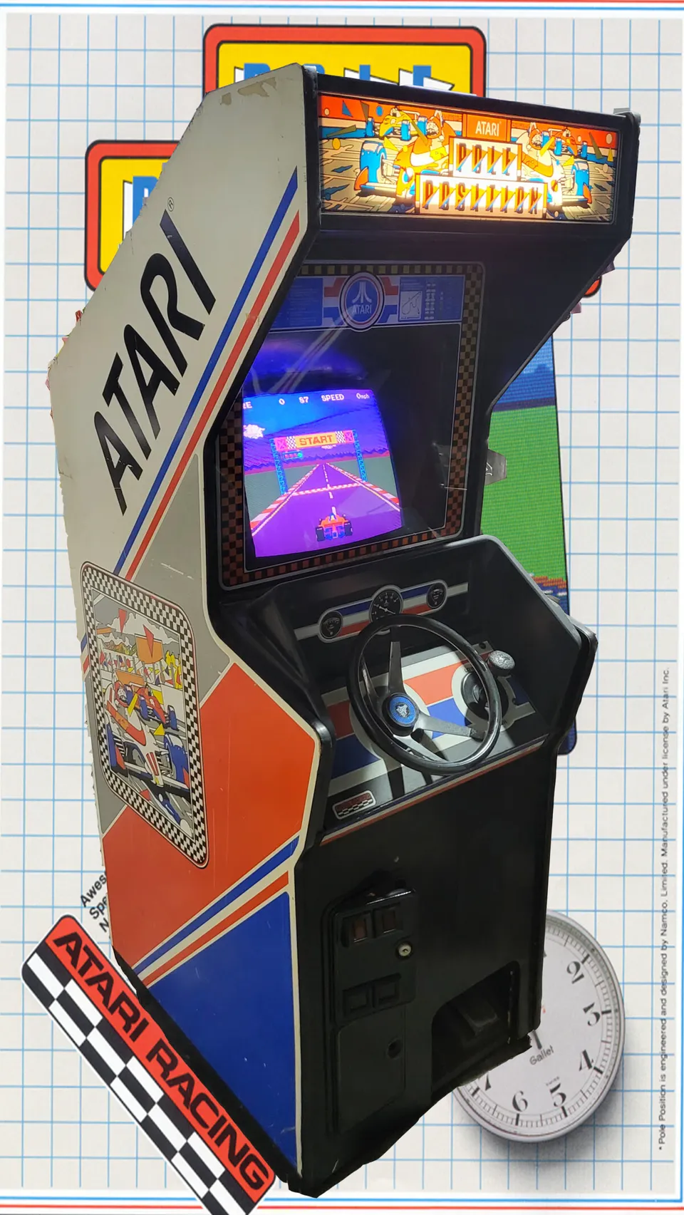 Arcade Story Pole Position Atari cabinato arcade guida corse