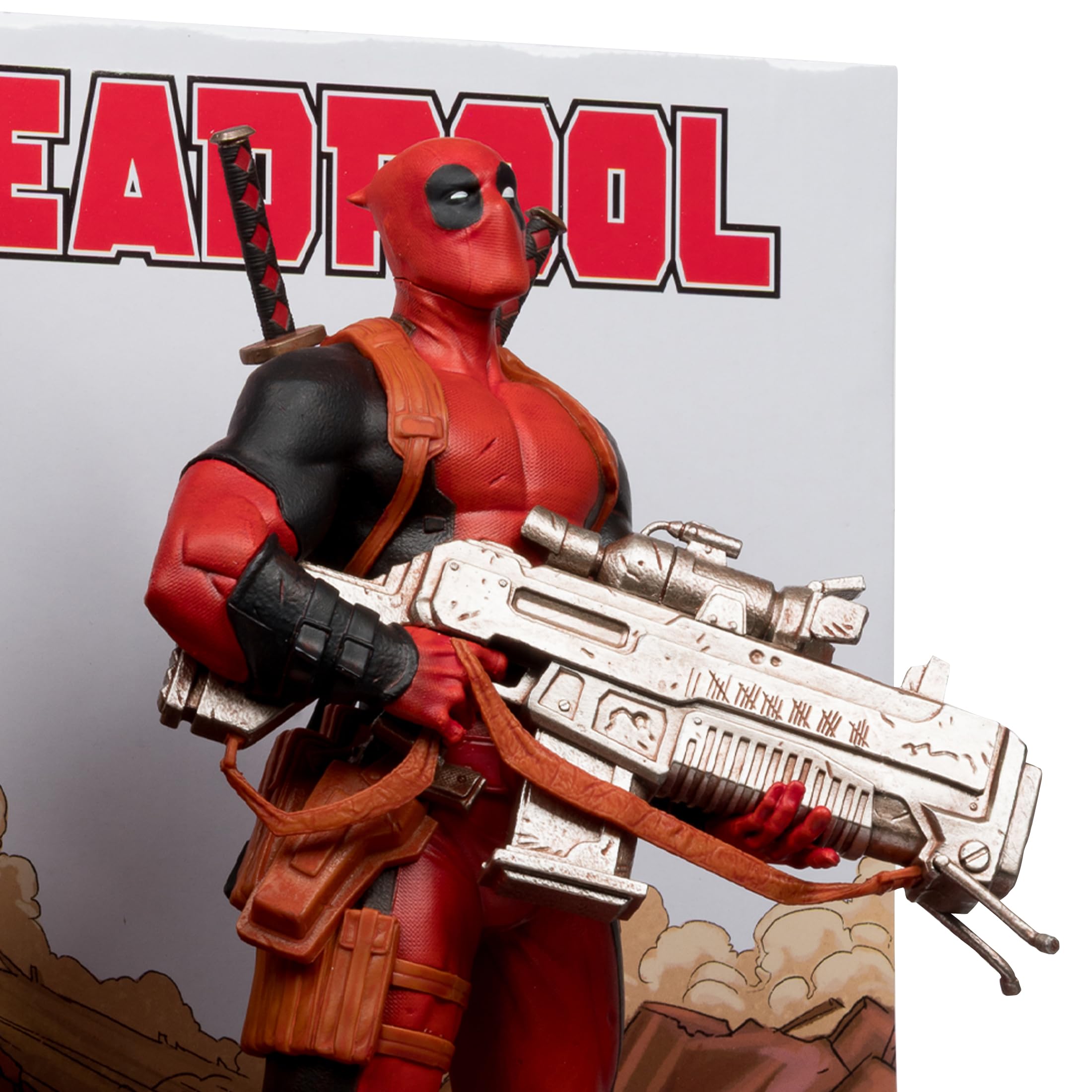 McFarlane Marvel Deadpool 1:6 statua con scena e fumetto #1