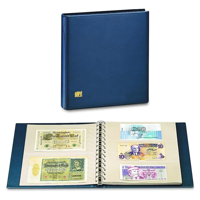 SAFE 7351 Album banconote 14 anelli 10 fogli