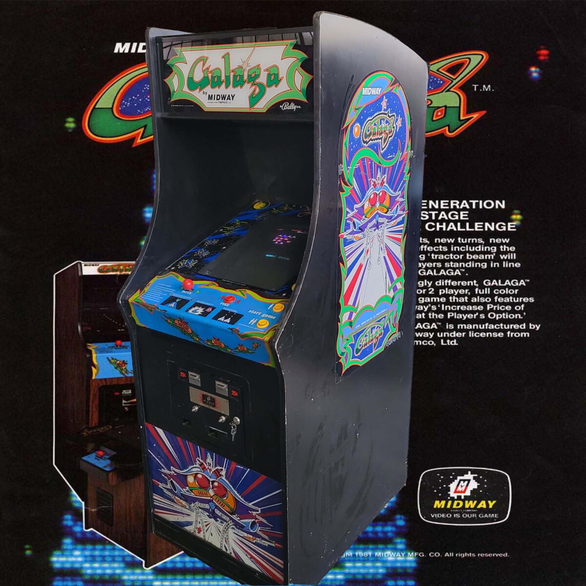 Arcade Story Sparatutto Galaga Cabinato Arcade 1981