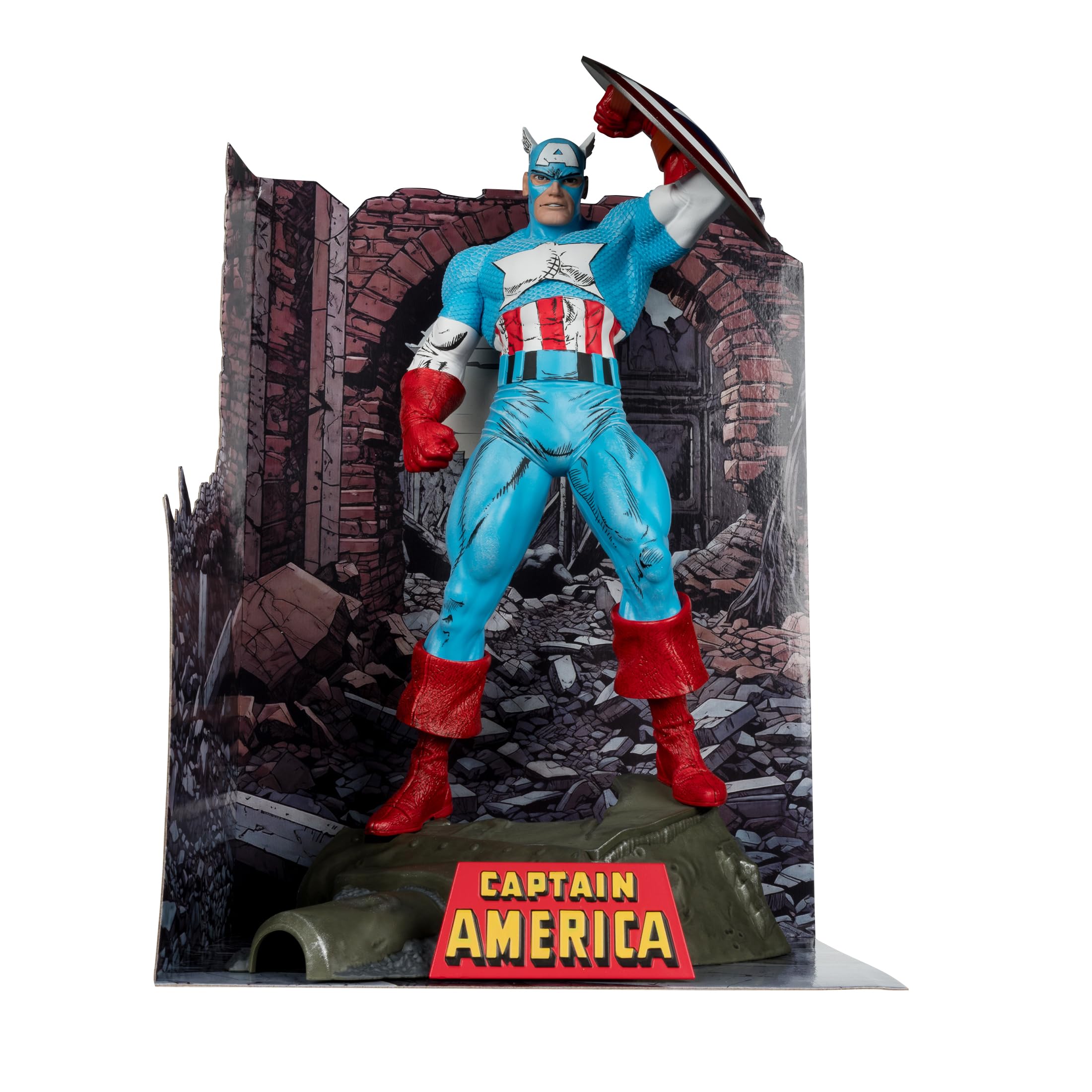 McFarlane Marvel Captain America 323 figura 1:6 con fumetto