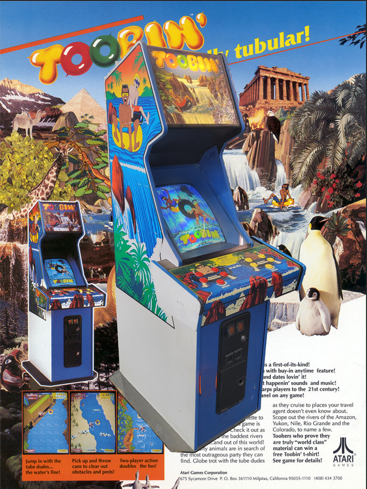 Arcade Story Arcade Toobin' cabinato arcade 45 fiumi