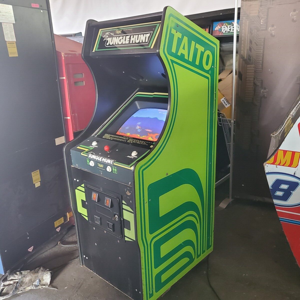 Arcade Story Arcade Jungle Hunt Taito 1982 cabinato avventura