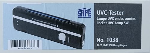 Safe Group 1038 Tester UVC Lampada UV 254 nm Bianca