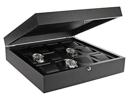 Safe Uhren Schmuck 252 portaorologi legno 12 orologi antracite