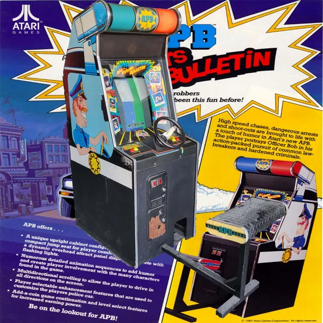 Arcade Story APB cabinato arcade polizia Atari