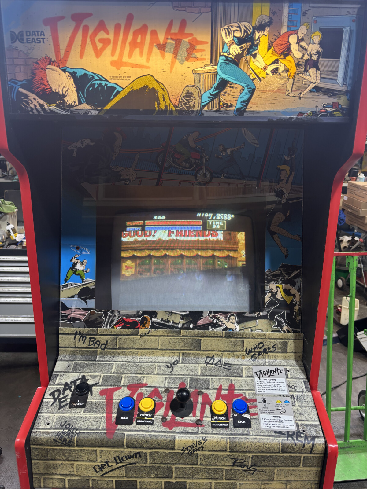 Arcade Story Picchiaduro Vigilante libro Irem 1988