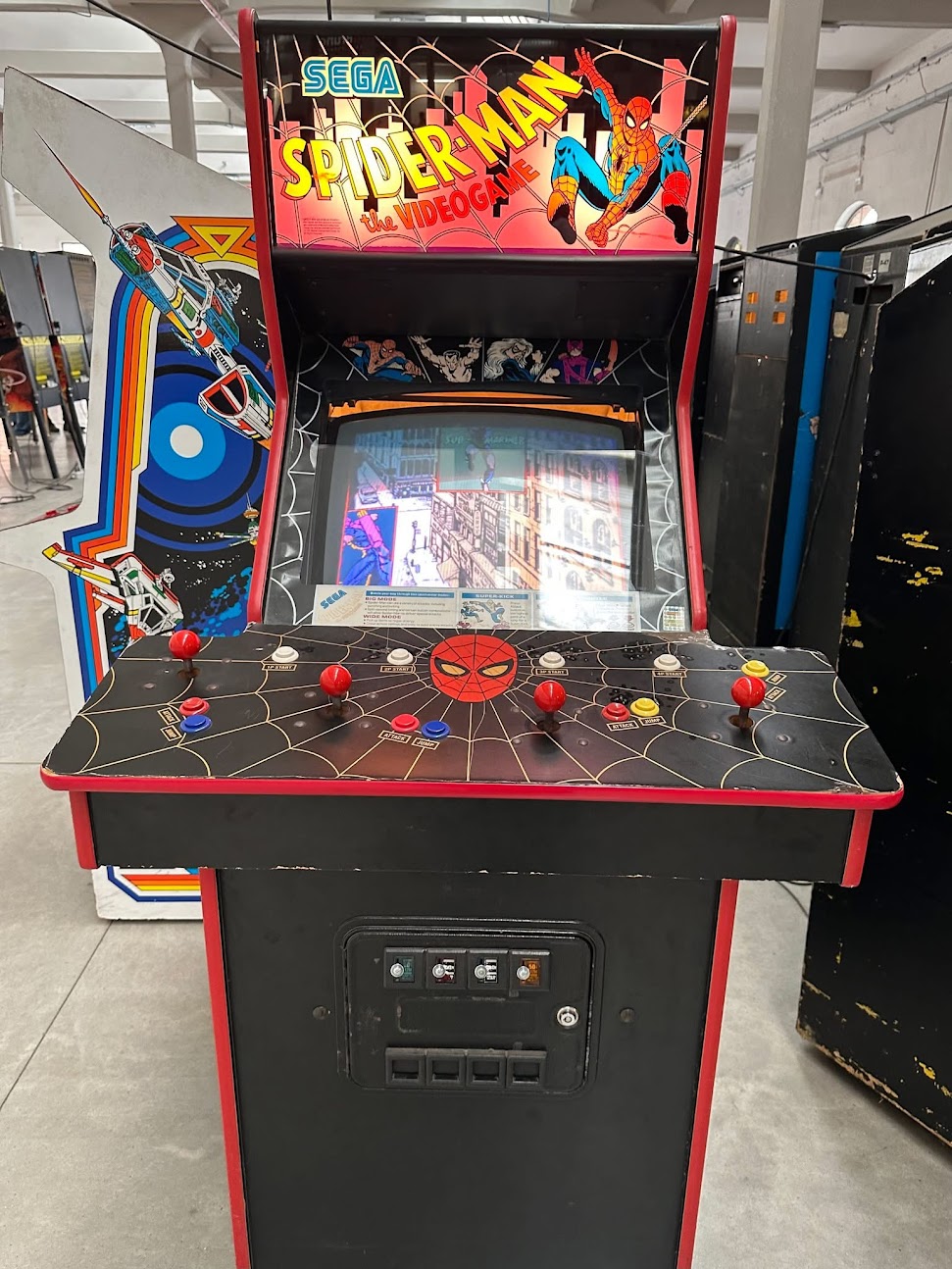 Arcade Story Anni 90 Spider-Man The Video Game cabinato 4 giocatori