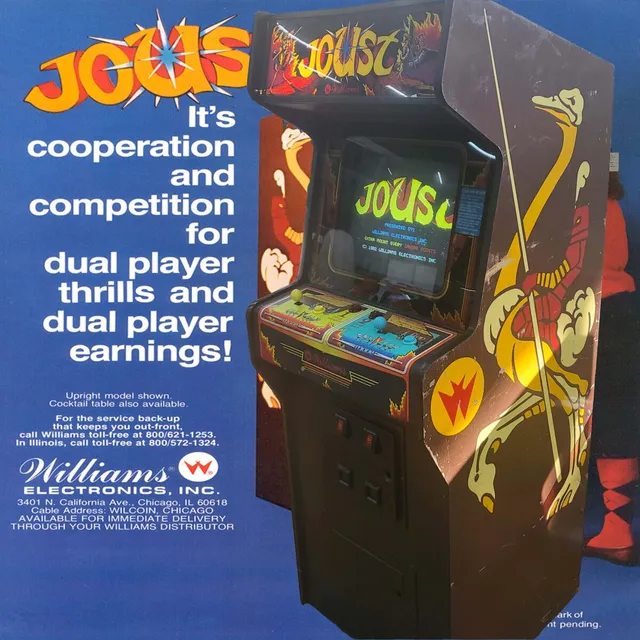 Arcade Story Joust Cabinato Williams Vintage da Collezione