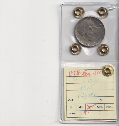 TS Collezionismo Numismatica 50 Centesimi Leoni 1925 moneta rigata