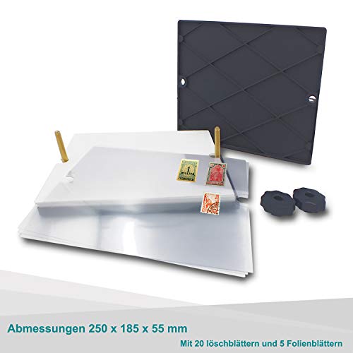 Safe 1040 pressa francobolli con 20 fogli assorbenti 250 mm