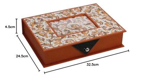 SAFE Leonardo 4008 Scatola Gioielli Carta Marmorizzata Oro