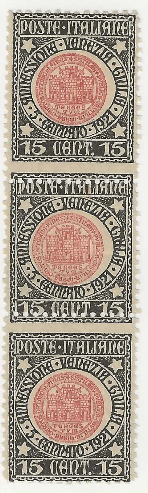TS Collezionismo Filatelia Annessione Venezia Giulia 15c MNH